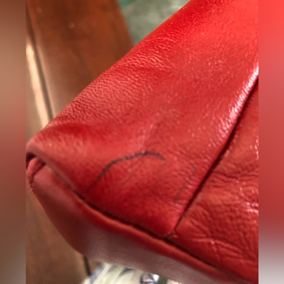 NWOT Coletta Real Leather Red Purse - Picture 15 of 16